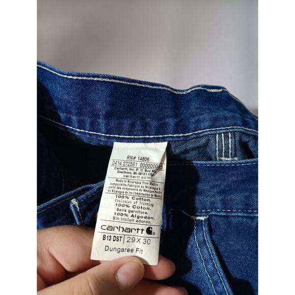 Carhartt Jeans 29x30 Carpenter B13 Dungaree Fit Baggy - Picture 14 of 15